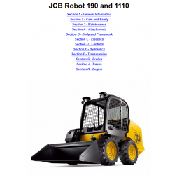 JCB instrukcje napraw + schematy + DTR: JCB Robot 190 - JCB Robot 1110 - JCB instrukcja